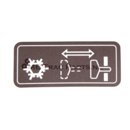 Sticker Startpilot, bruin